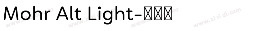 Mohr Alt Light字体转换